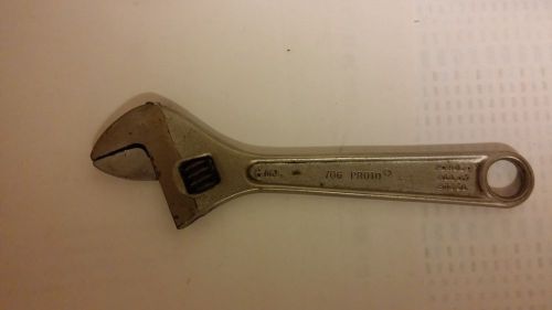 Vintage proto 706 6&#034; adjustable crescent wrench . for sale