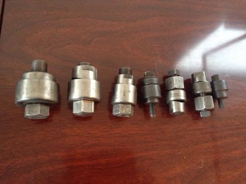 6 greenlee knockout conduit punches 1 1/4 3/4 1 1/2 for sale