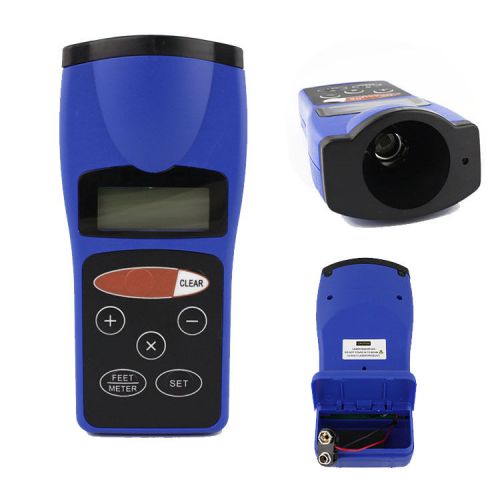 Ultrasonic Tape Measure Distance Meter LCD Digital Laser Pointer Measurer Tool;