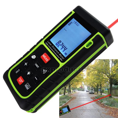 Digital laser distance meter 40m length area volume pythagorean ±2mm accuracy for sale