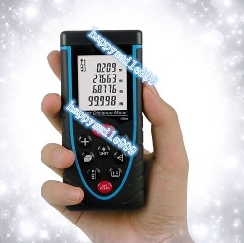 Rz100 handheld digital laser pointer distance 100m range finder tape measure new for sale