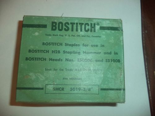 Vintage Bostitch Hammer Staples ONLY 1 Box 5,000 Model H2B  Made in USA