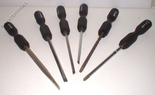 BAHCO Set of 6 Screwdrivers No. 8640, 8840, 8865, 8870, 8880, and 8890