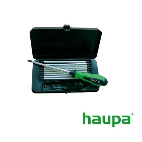 104008 HAUPA Industrial screwdriver set with replaceable dual blades