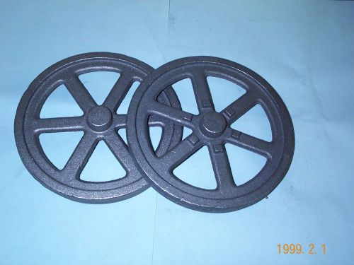 (2) 10&#034; diameter  model hit and miss gas engine flywheel castings unmachined for sale
