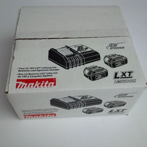 New In Box Makita GENUINE (2) BL1830 18V Batteries, DC18RC 18V Charger 18 Volt