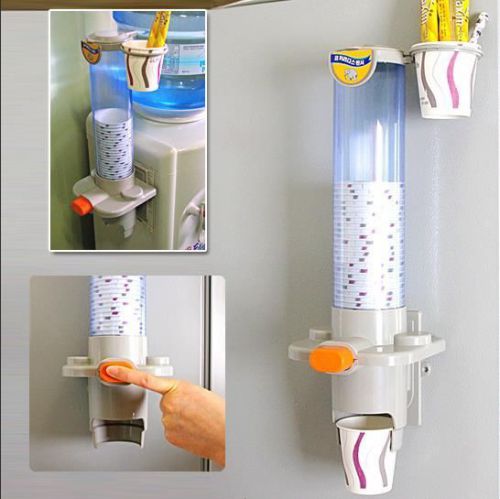 New automatic paper cup one-touch dispenser magnet attaching cup holder office. for sale
