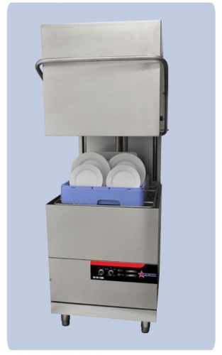 Omcan high-temp door-lift upright commercial restaurant dishwasher brand new! for sale