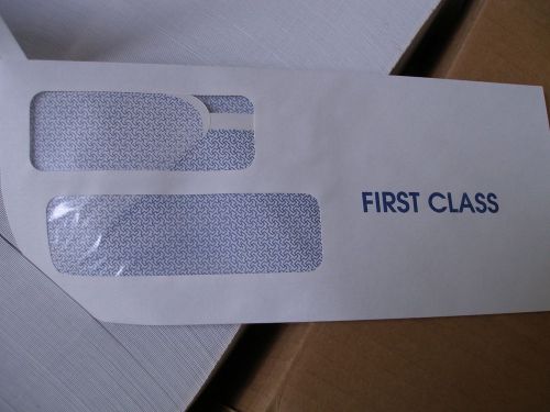 #10  Double Window Security Envelopes ~ First Class - Qty 25