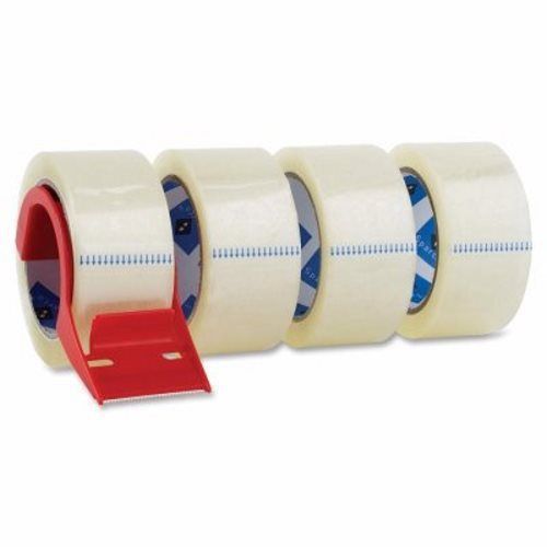 Sparco Packing Tape,w/ Dispenser,3&#034; Core,3.0mil,2&#034;x55 Yards,4/PK,CL (SPR64011)