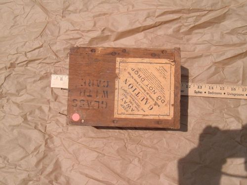 vintage wooden box Olin Chemical