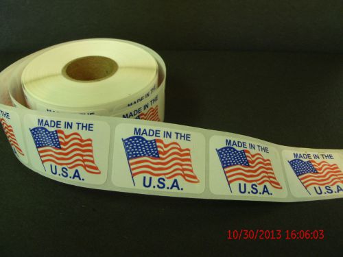 Made In USA  Stickers 500 Count