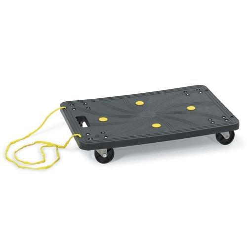Saf4045bl stow away dolly,220 lb. cap.,3&#034; casters,16&#034;x24&#034;x4&#034;,black for sale