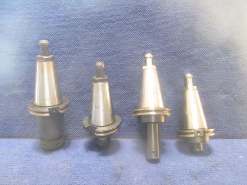 #T38 Lot of 4 Richmill #100 CAT 50 Collect Chuck CNC Flange Tool Holder
