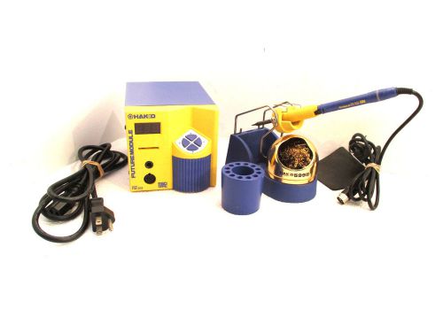 Hakko fm-202 soldering station bundle fm-2027, 599b-02, b2756, fh200-01 w/ 1 tip for sale
