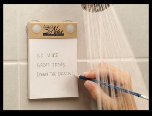 Waterproof notepad aqua notes 40 sheets shower bath sketch pad art message board for sale