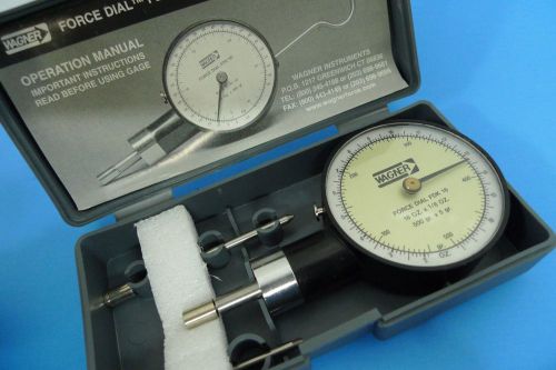 WAGNER FORCE DIAL PUSH PULL GAGE 16 oz. x 1/8  oz. machinist tools *E