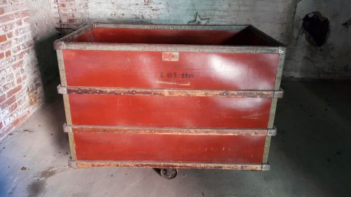 ANTIQUE TEXTILE CART FROM 100 PLUS YEAR OLD TEXTILE MILL IN PHILADELPHIA