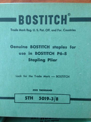 4 Boxes Bostitch Staples for P6-8 Stapling Plier