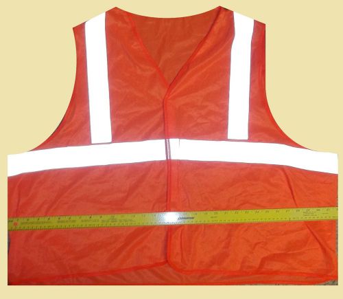 Safety reflective work vest-mens size-possible xxl-mens large rain hat-used for sale