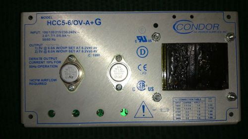 HCC5-6-OV-A+G Condor / SL Power Linear Power Supplies