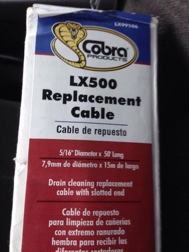 Cobra LX500 Replacement Cable 5/16&#034; X 50&#039; NEW 100816