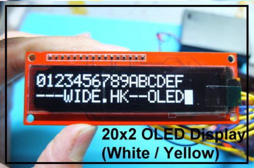 2002 OLED Display [Multi-interface support] SPI/8080/I2C/Serial - White Color