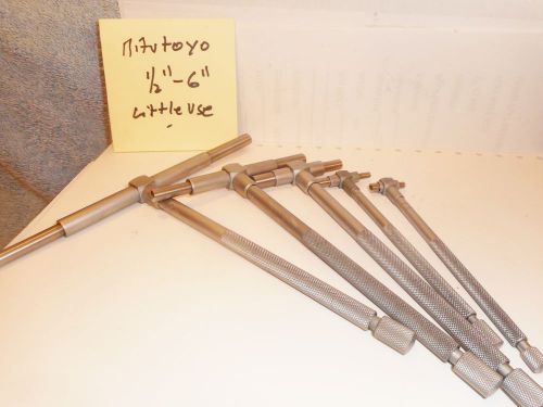 Machinists 2/22 really nice mitutoyo telescopic gage set late model for sale
