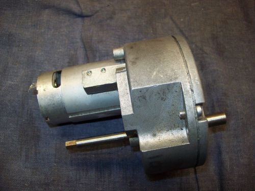 12/24 volt inline gear motor dual shaft 42 RPM @ 24 volts