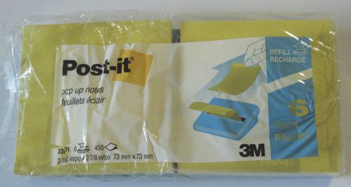 Post-it Pop-Up Note Refills, 3&#034;x3&#034; 75 Sheets/PD, 4/PK Yellow &amp; Blue 3301