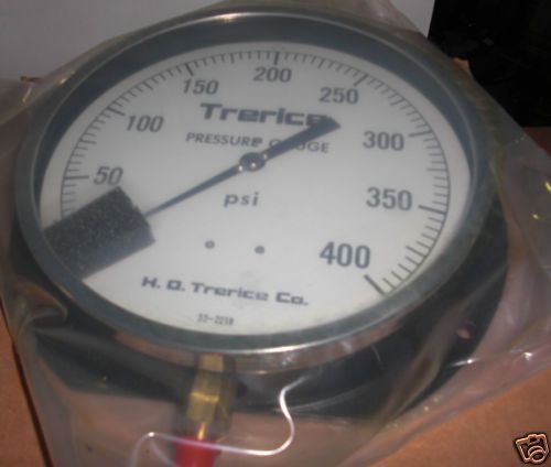Trerice pressure gauge 0-400 psi 8.5&#034; 500xb new in box for sale