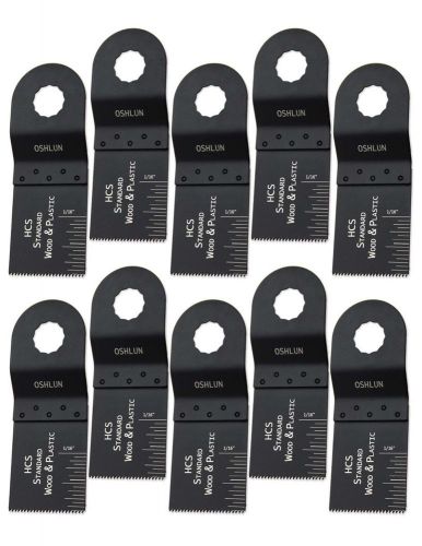 Oshlun MMR-0310 1-1/3-Inch HCS Oscillating Tool Blade for SoniCrafter, 10-Pack