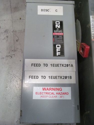GE 100 Amp Disconnect TH3363R  Fusible 3R Enclosure 600 Volt (Fuses Available)