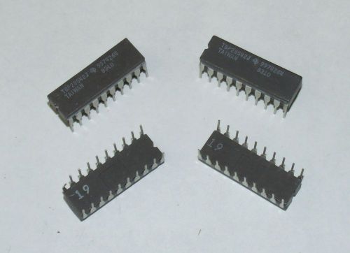 4 - New Vintage 1983 TI TBP28S42J 4096 bit TTL PROM ICs 20 pin b1