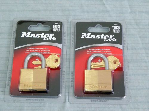 Lot 2 New Master Lock Brass Padlocks 140KAD