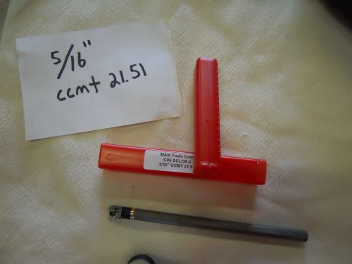 1 new 5/16&#034; carbide boring bar. takes ccmt 21.51 carbide insert oal 5&#034; {a643} for sale