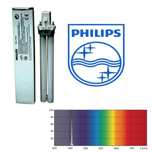 Philips PL-S 9W/01 UVB NARROWBAND bulb for Dermlight 80,Kernel Dr. Honle light