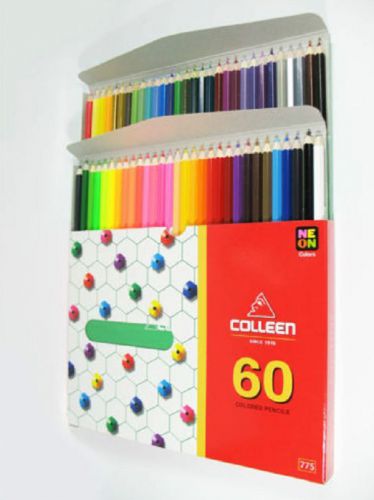 Colleen Neon Colored Pencils 60 Colours. / Box # No.775 office