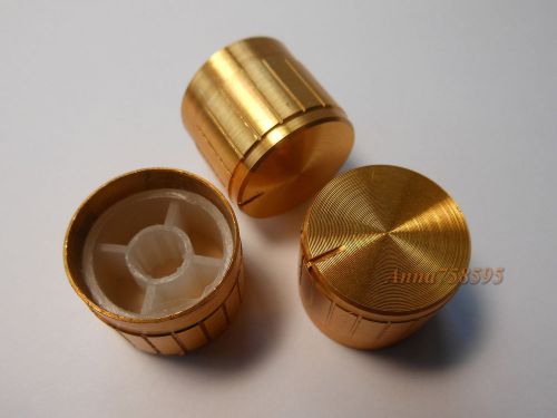 5pcs high quality aluminum potentiometer volume knobs d20.5mm h16.7mm golden for sale