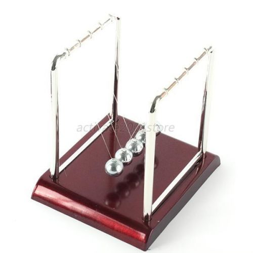 Newton&#039;s cradle steel balance ball physics science pendulum desk fun toys a38 for sale