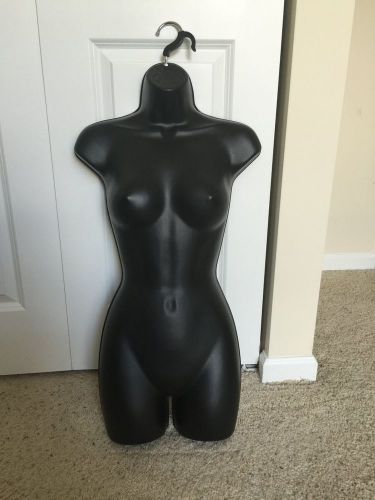 Black Female Mannequin, Hard Plastic w/Hook for Hanging Pants