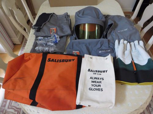 Salisbury pro-wear arc flash protective clothing kit sz xl 40 cal/cm2 for sale