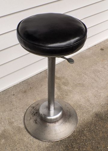 Vintage Weber Rest Relief Hydraulic Dental Stool Industrial Medical