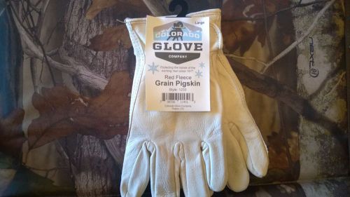 6 PAIR Colorado Glove Company Grain Pigskin driver work gloves fleece insulated