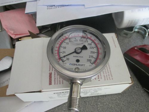Ashcroft ammonia pressure / vacuum gauge SS 300 psi 63-1008-SL-02L-30IMV