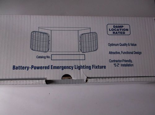 NEW BEST BATTERY-POWERED EMERGENCY LIGHTING FIXTURE/DAMP LOCATION RATED