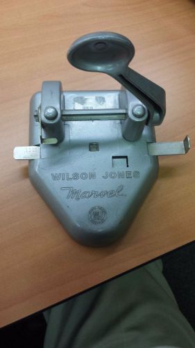 Vintage Wilson Jones Marvel #331 Double / Two (2) Hole Punch *MADE IN USA*