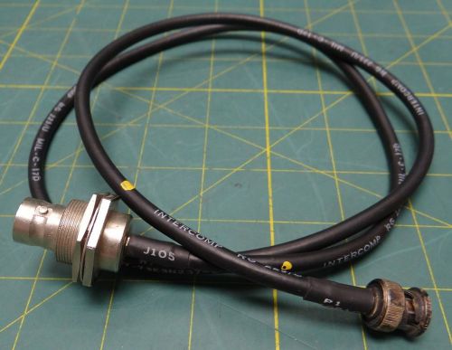 3 Feet Intercomp RG 223/U Coax Cable with 1 Male 1 Female Adapters