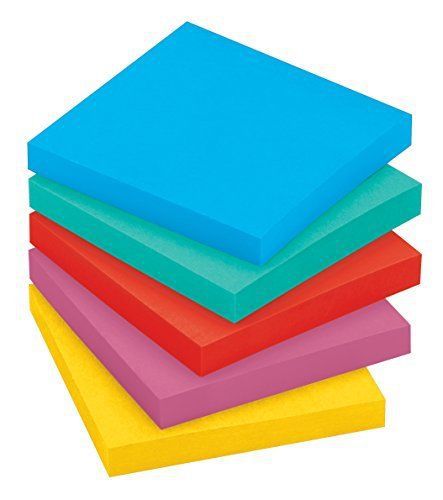 Post-it Notes, Jaipur Collection, 3 inch x 3 inch, 5 Pads/Pack (654-5UC)