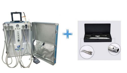Dental portable unit with air compressor 2h + air scaler tool 2h new arrival for sale